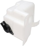 Dorman coolant reservoir front view showing shape and mounting for precise fit