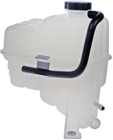 Dorman front coolant reservoir showing mounting points and clean fit