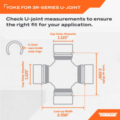 Dorman end yoke machined bore closeup highlighting precision machining and strength