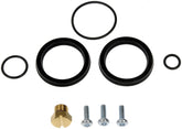 Dorman fuel primer seal kit front packaging showing components and fitment benefits
