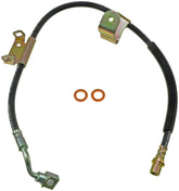 Dorman front driver-side hose front view showing fit and routing benefit