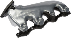 Dorman manifold installed on engine driver side demonstrating proper fit