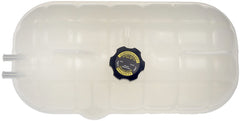 Dorman reservoir installed underhood demonstrating correct OEM-style placement