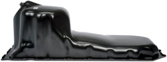 Dorman oil pan close-up of drain plug demonstrating easy oil changes