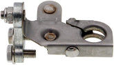 Dorman positive battery terminal front view showing secure clamp and cleanup benefit