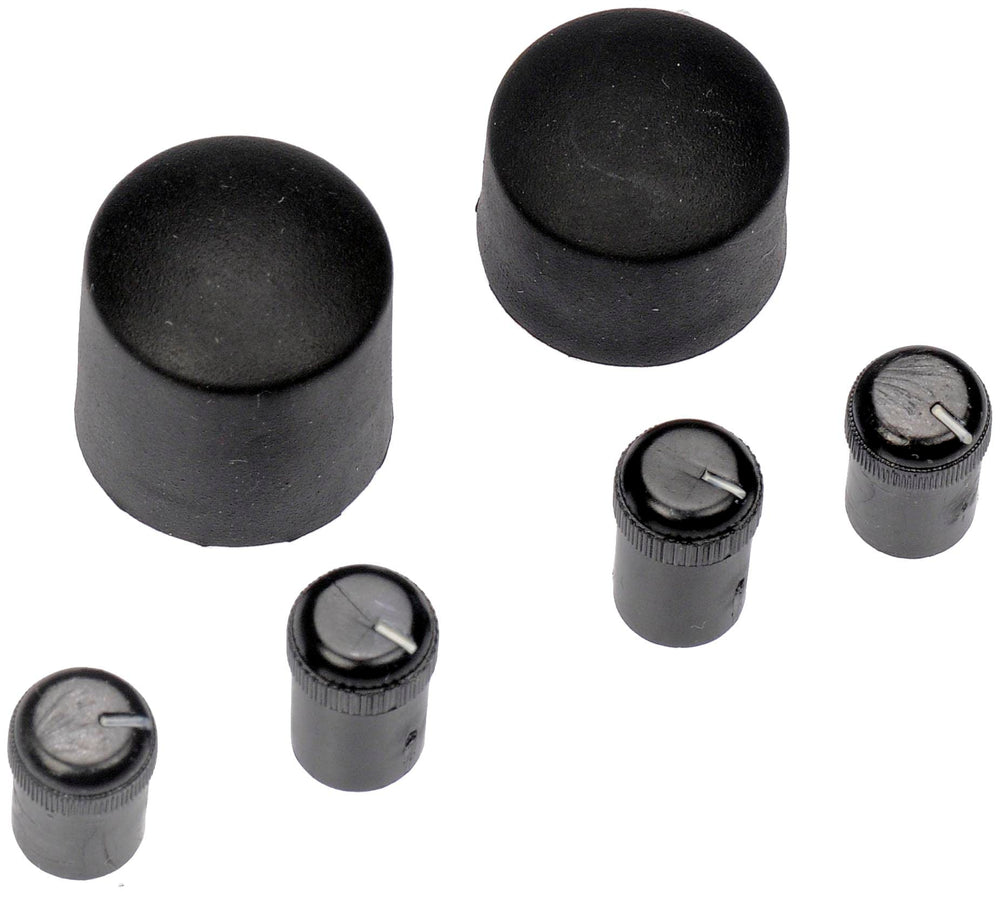 Dorman radio knob close-up showing fit and durable finish for reliable control