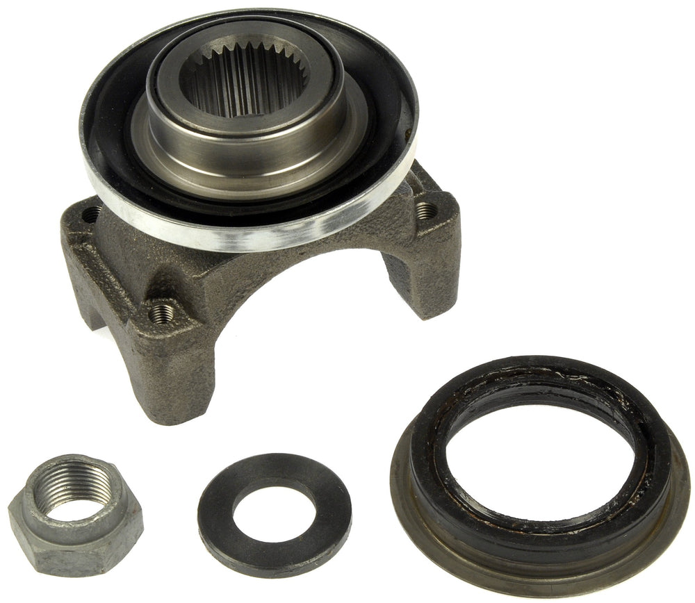 Dorman 697-500 front view showing flange and bolt holes for accurate replacement fit