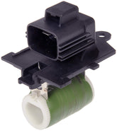 Dorman relay front view showing compact housing and labeling for reliable replacement