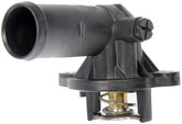Dorman thermostat housing front view showing fit and durable construction