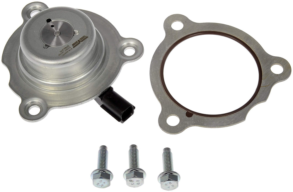 Dorman VVT adjuster front view showing connector and mounting, improving reliability