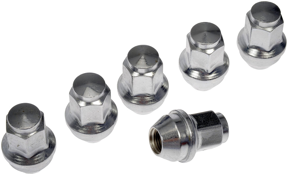 Dorman wheel nut front packaging showing product and compatibility benefit