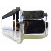 Dorman wheel nut front profile showing hex head and durable finish for secure fit