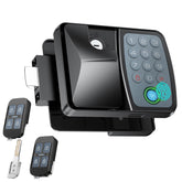DORWAN front view on RV door showing durable metal body and easy access