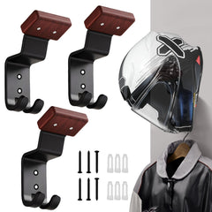 DOTANLEXO front view helmet holder showing stable display and tidy storage