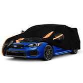 Dototow front view on Subaru WRX, custom fit protection