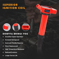DOWYTA spark plug detail focusing on electrode and gap for reliable combustion performance