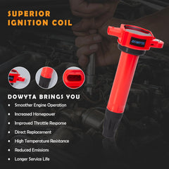 DOWYTA spark plug electrode detail showing precise gap for reliable ignition