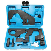 DPTOOL front view case open showing full timing kit and organized tools for easy access