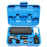 DPTOOL front view of injector puller kit showing organized tools and case, professional reliability