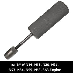DPTOOL close-up of slide-hammer and puller threads for strong, controlled injector removal