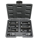 DPTOOL front view of full 8pc strut nut socket kit showing organized layout and quick selection benefit