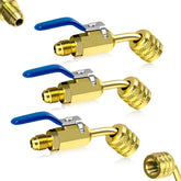Drako-Myxx adapter front view showing compact brass body and easy access