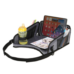Dreambaby EZY-Tote front view showing organized pockets and benefits for tidy travel