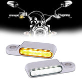 DREAMIZER front view chrome mini blinker showing sleek profile and visibility benefit