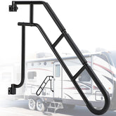 Dreyoo front mounted on RV door showing sturdy support