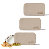 drift coconut & pistachio front packaging showing three refill blocks and brand name for quick identification