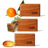 drift front packaging showing three refill wood fresheners and clean branding benefit: clear scent choice