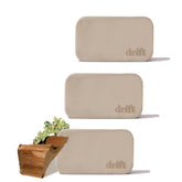 drift front packaging showing three teak refill stones and clear labeling for easy identification