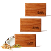 drift wood block front packaging showing brand and coconut pistachio scent benefit freshness