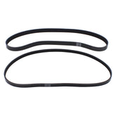 DriveFix front view of belt kit packaging showing included belts and fitment