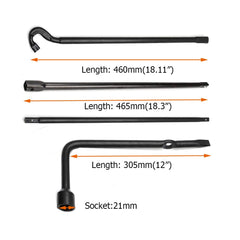 Dr.Roc 21mm lug wrench detail highlighting strong socket for safer nut removal