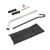 Dr.Roc front view of spare tire tool kit showing wrench and rods benefits reliable replacement