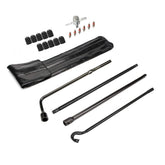 Dr.Roc spare tire kit front layout showing components and quick compatibility benefit