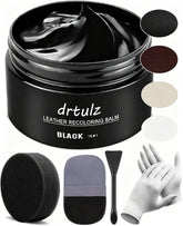 drtulz front packaging showing black recoloring balm and benefits
