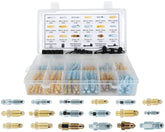 Dsnaduo open case view showing organized bleeder screw assortment, quick selection benefit