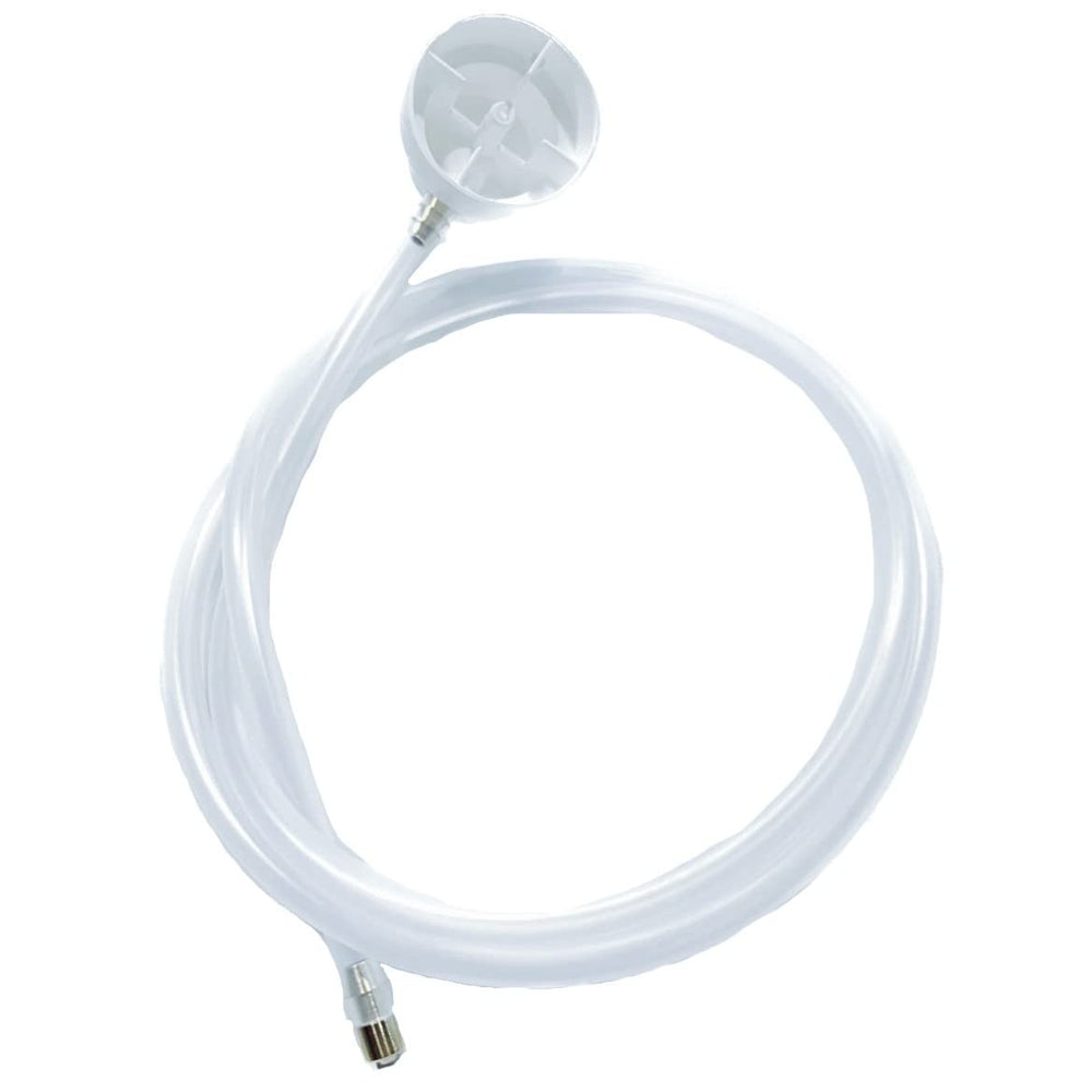 DU-MOST front view of aerosol extension kit showing components and benefits