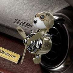 DUHKHAS attached to car vent in use with propeller motion dispersing fragrance