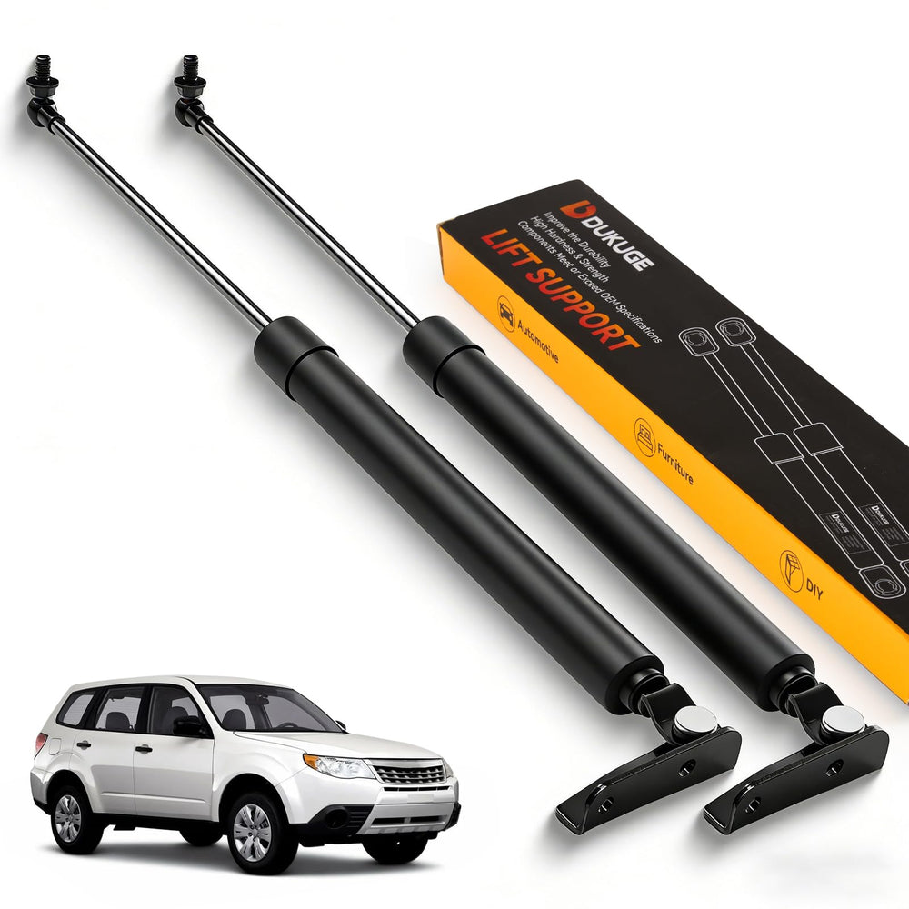 Dukuge front view of both replacement struts showing fit and finish, reliable replacement
