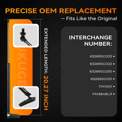 Dukuge gas strut body detail showing corrosion-resistant finish for long-lasting durability