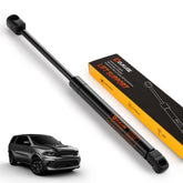 Dukuge hood strut front view showing exact OEM fit benefit