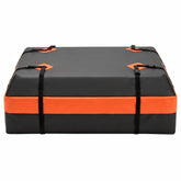 DUMOS front view rooftop bag on car roof showing capacity and weather protection