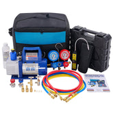 DUMOS vacuum pump front view showing durable housing and stability