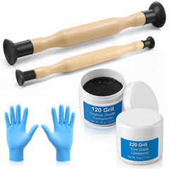 Dunkive front packaging showing full valve grinding kit and contents benefit DIY repairs