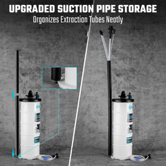 DURATECH brake-bleed hose attached for narrow-port fluid extraction efficiency