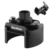 DURATECH front view of adjustable oil filter wrench showing compact body and jaws, ready for service