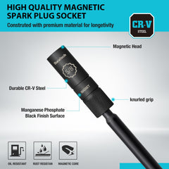 DURATECH magnetic core detail holding spark plug securely for safe installs
